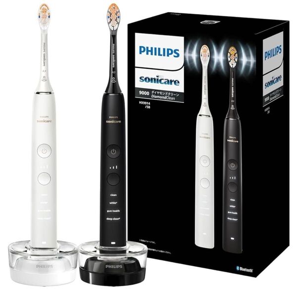 ★新品未使用★フィリップス 電動歯ブラシ ソニッケアー ダイヤモンドクリーン9000 ホワイト PHILIPS