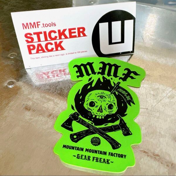 【FS限定③】★grindlodge / MMF ステッカー グラインドロッヂ マウンテンマウンテンファクトリ フィールドスタイル