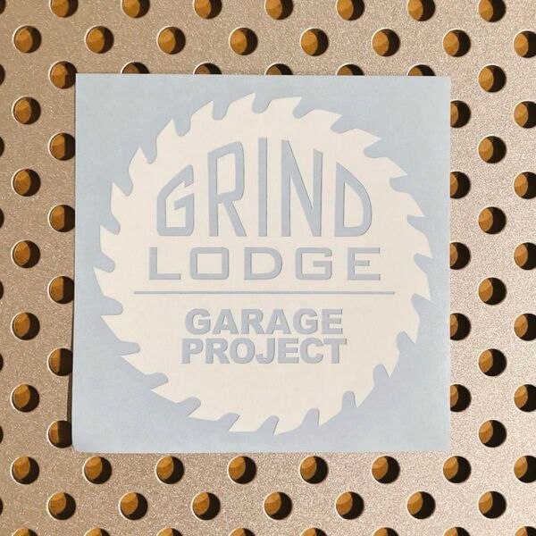 【正規品】★GRINDLODGE グラインドロッヂ カッティングステッカー(小) ホワイト