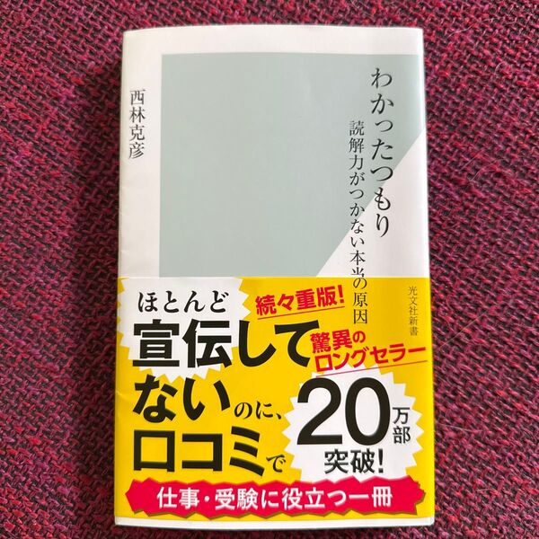 わかったつもり 読解力がつかない本当の原因 (光文社新書 222) 西林克彦/著