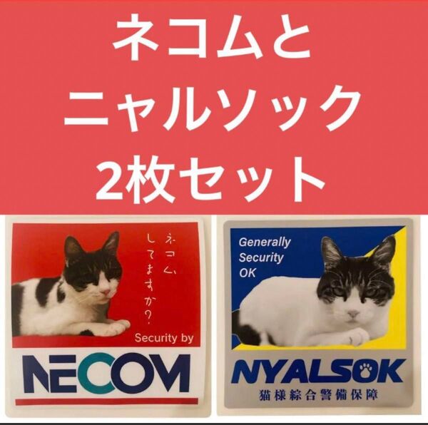 防犯 パロディステッカー 2枚セット 防犯 抑止力 セキュリティ 空き巣狙い 高耐候性材料使用 屋外OK