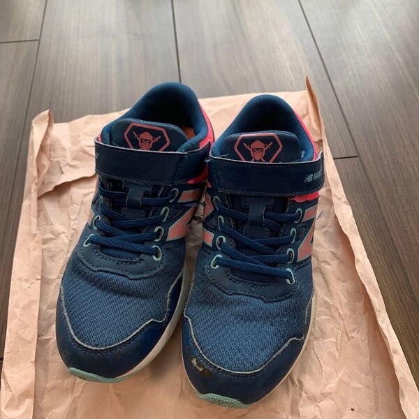 new balance キッズスニーカー 20cm ネイビー/ピンク