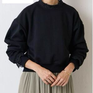 【新品タグ付き】BEARDSLEY レースコンビ2WAYトレーナー