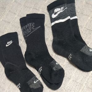 NIKE 靴下 ソックス ブラック 3足セット キッズ
