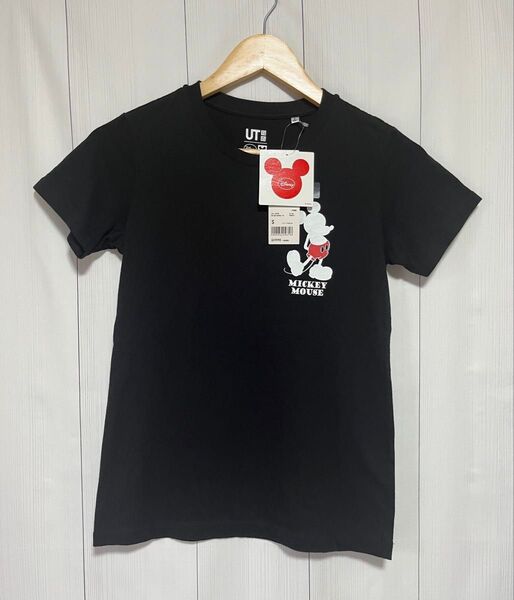 【ユニクロ】ディズニー グラフィックT(半袖) ブラック S 美品