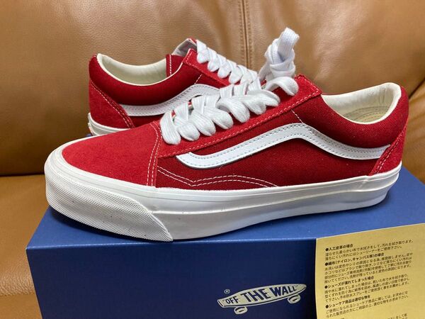 ヴァンズ VANS LX Old Skool RED 27.5cm 新品