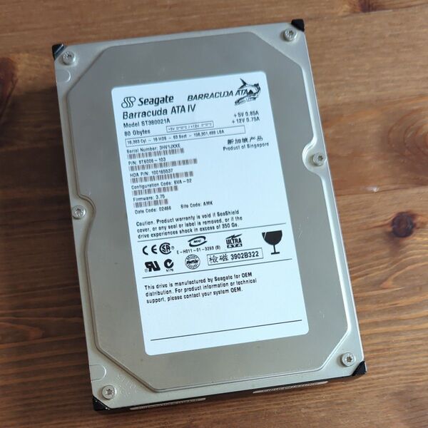 Seagate Barracuda ATA IV 80GB HDD ST380021A