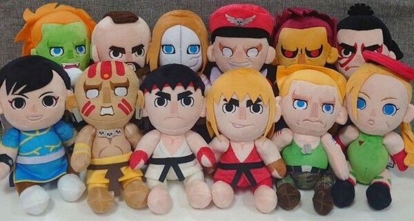 ストリートファイターⅡ ぬいぐるみ 全12種 コンプリート ラウンドワン限定