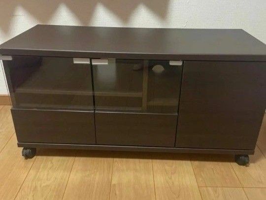 【美品】テレビボード テレビ台 ローボード リビングボード ダークブラウン