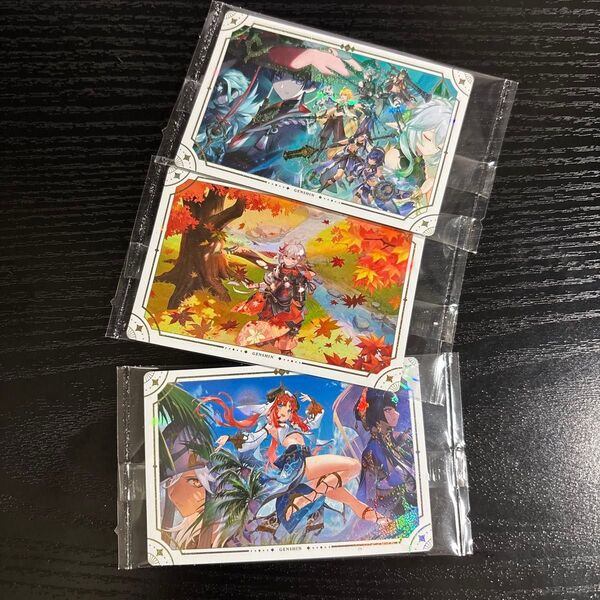 原神 メタリックシール 3枚セット 新品未使用