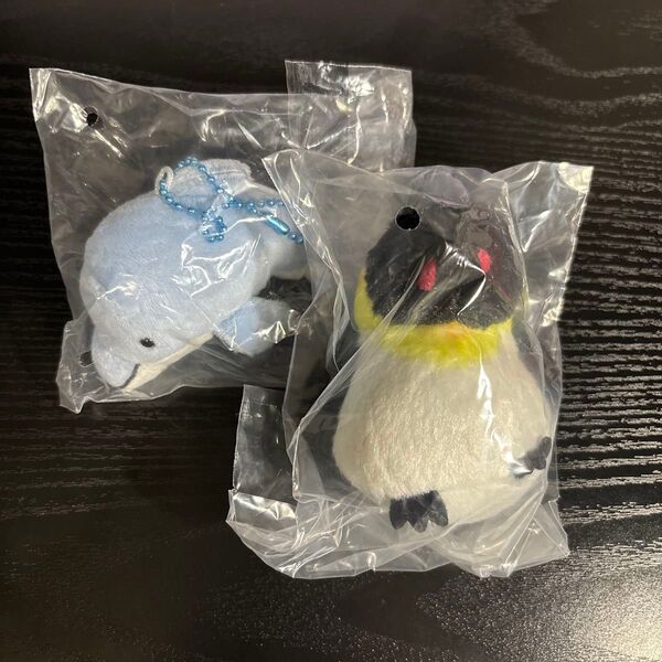 かわいいかわいいぬいぐるみ〜水族館のいきもの〜 ペンギン、イルカ 2体セット 新品未使用