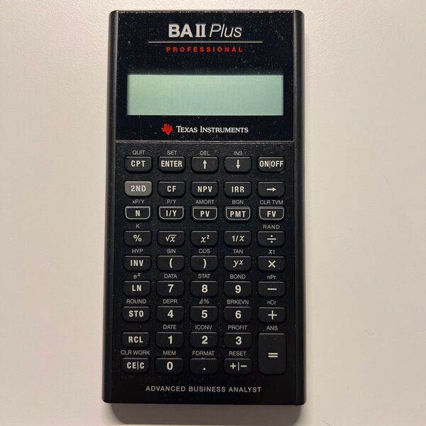 金融電卓 Texas Instruments BA II PLUS Professional