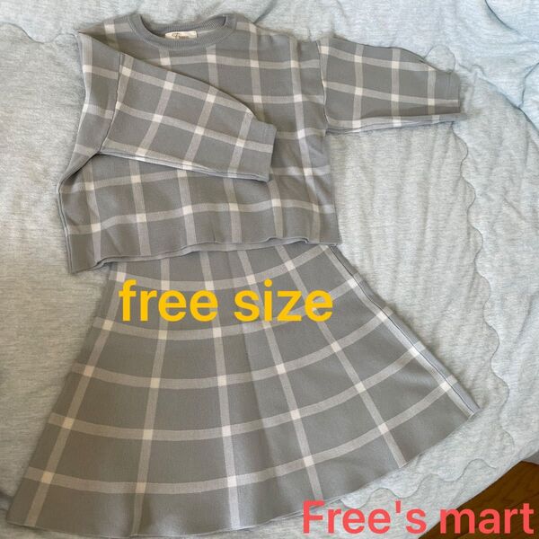 Free’sMart トップス スカートset レディースファッション FRサイズ 女子会 冬服 オシャレ