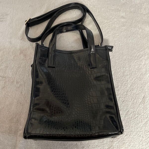 ショルダーバッグ ハンドバッグ 2way 黒