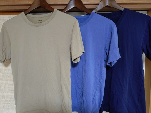 ユニクロ エアリズムコットン Tシャツ 3枚セット メンズS