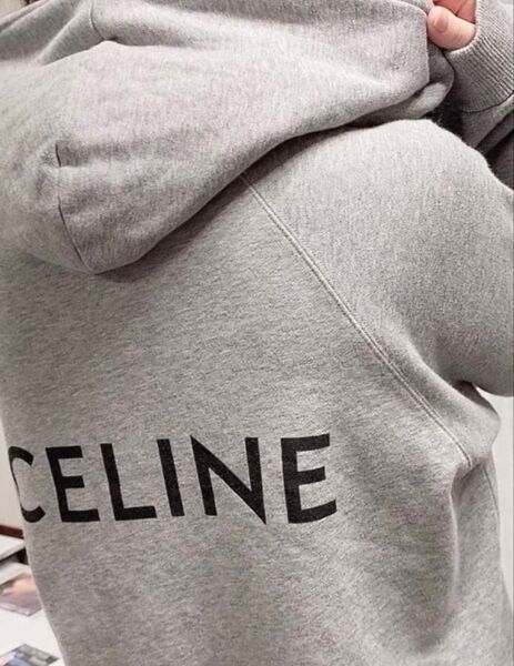 CELINE パーカー プルオーバー バックロゴ カジュアル