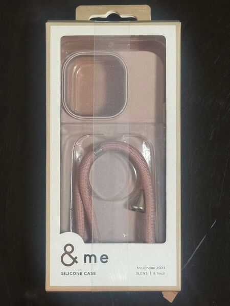 エレコム iPhone 15 Pro ハイブリッドシリコンケース&Me ダスティピンク