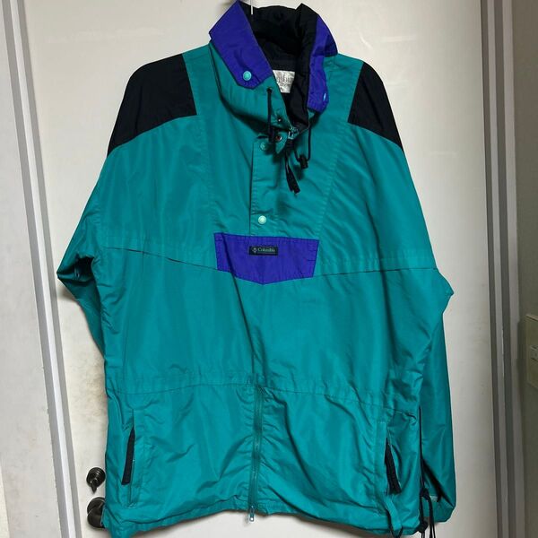 Columbia ナイロンジャケット ターコイズ コロンビア 90s ナイロン ジャケット