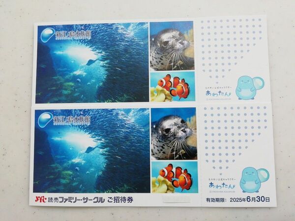 新江ノ島水族館 ご招待券 チケット2枚セット