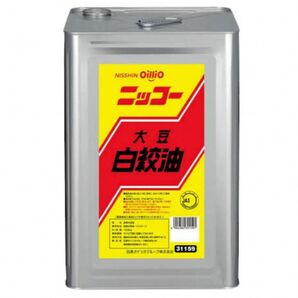 白締油 大豆 一斗缶