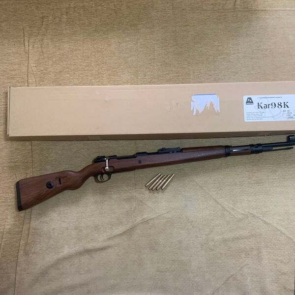 ダブルベル kar98 カートリッジ式エアーコッキング フェイクウッド ボルトアクション
