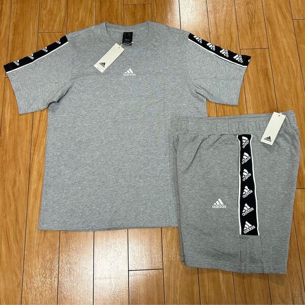 *新品未使用品【adidas】アディダス セットアップ上下セット Tシャツ XLサイズ