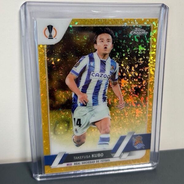 【久保建英】/50シリ Goldパラレル TOPPS Chrome レアルソシエダ TAKAFUSA KUBO