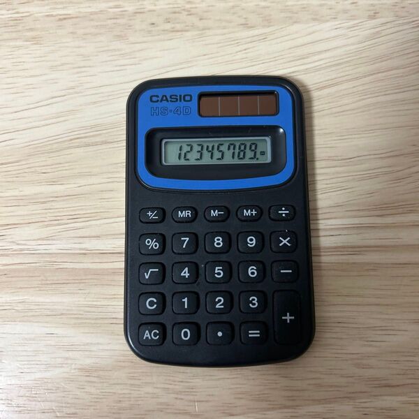 CASIO カシオ HS-4D BK ソーラー 電卓