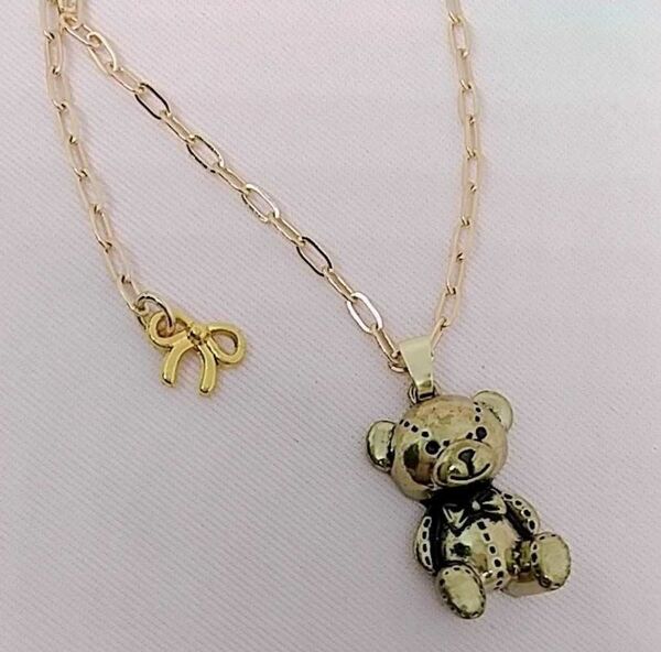 ネックレス クマのぬいぐるみ テディベア 量産型 地雷系 ロリィタ ロリータ ハンドメイド ※3371