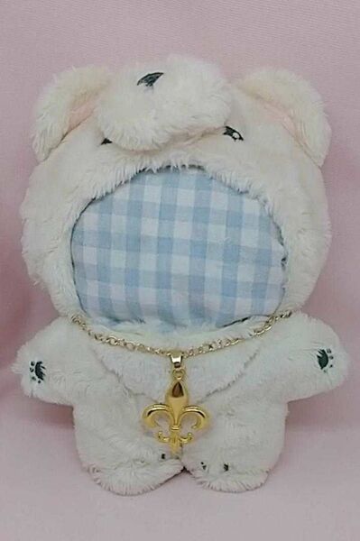 ぬいぐるみ用ネックレス ぬい フルール・ド・リス いつぬい ゴールド ※3381