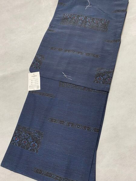 NEW大島紬調単衣 洗える着物 Lサイズ仕立て上り 普段着 単衣着物着物(単品)