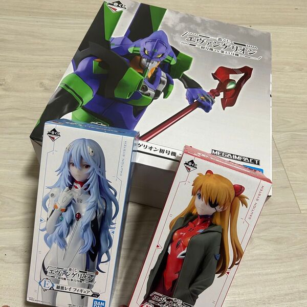 未開封品 エヴァンゲリオン 一番くじ フィギュアセット A賞、D賞、E賞