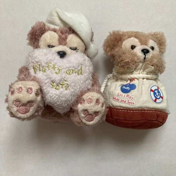 Duffy ダッフィー シェリーメイ ぬいぐるみバッジ 2個 まとめ売り クーポン消化