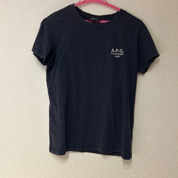 A.P.C. ネイビー半袖 Tシャツ