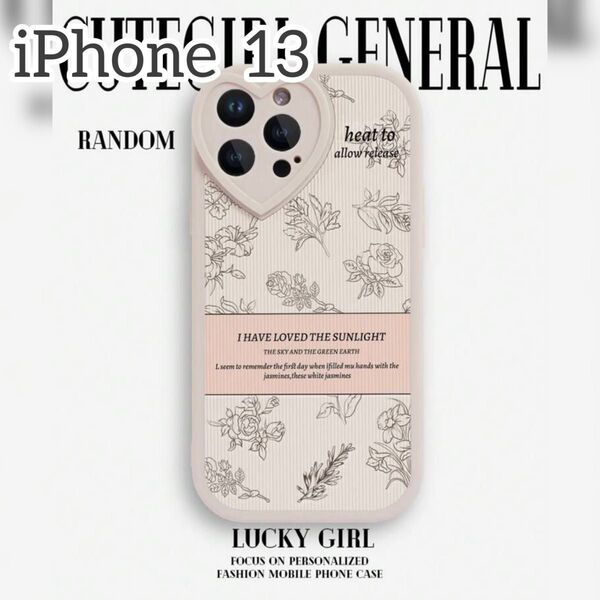 iPhone 13 ケース 花 バラ ピンク ハート 大人 可愛い 韓国 フラワー アイフォン iPhoneケース スマホカバー
