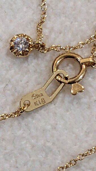 K18 1粒ダイヤモンド スタージュエリー ネックレス StarJewelry