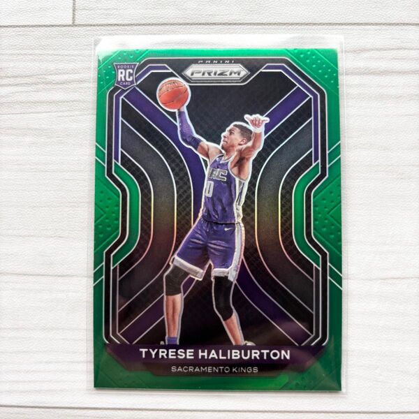 PANINI PRIZM GREEN RC TYRESE HALIBURTON ルーキー NBAカード ハリバートン