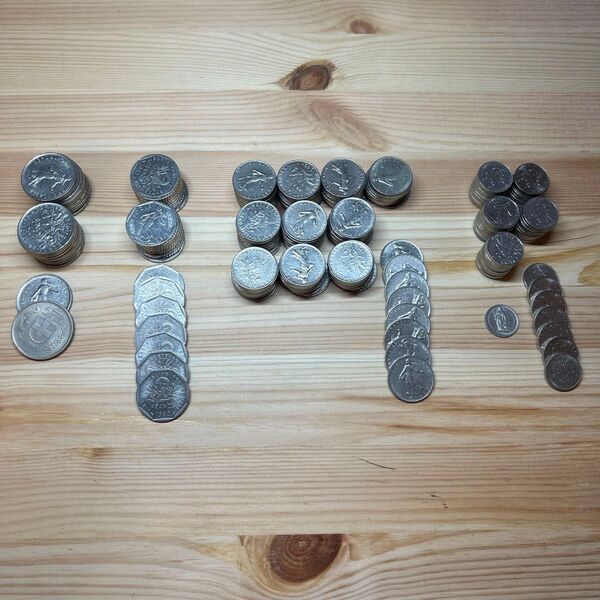 フランス Francs 銀貨 5FRANCS 2FRANCS 1FRANCS 1/2FRANCS 大量 硬貨 貨幣 コレクション
