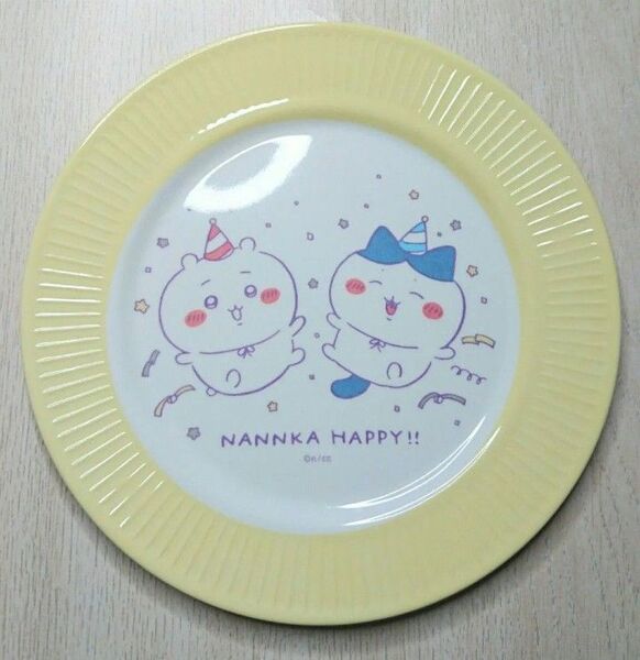 新品【ちいかわ】優しいパステルカラー☆紙皿みたいなメラミンプレート★皿 食器 ハチワレ 人気 パステル 洋食器 割れない