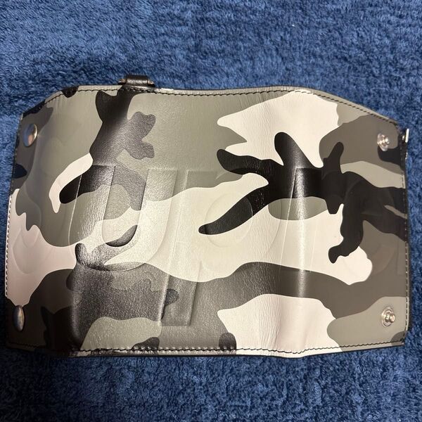 Supreme Leather Chain Wallet camo 財布