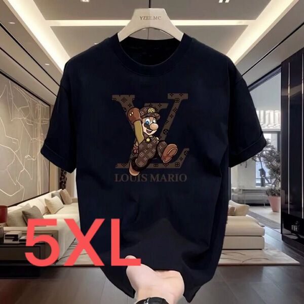 Tシャツ 半袖 黒 5XL