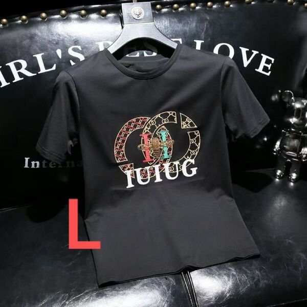 Tシャツ 半袖 黒 L