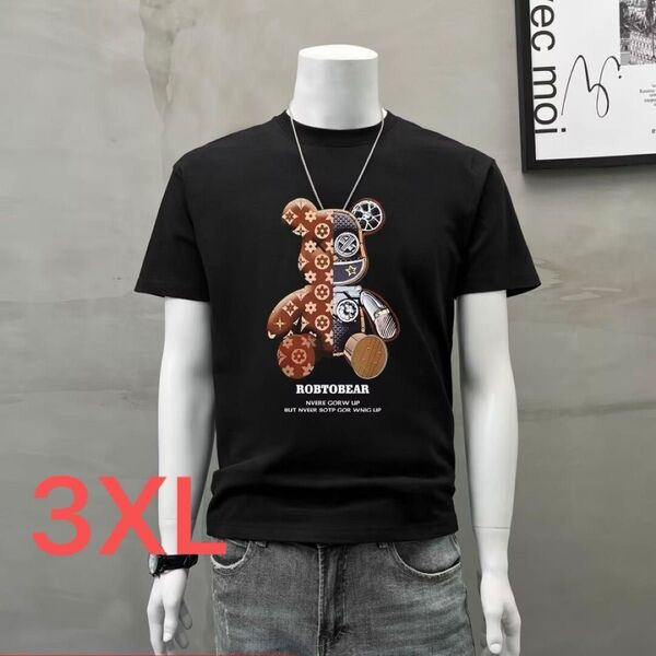 Tシャツ 半袖 黒 3XL