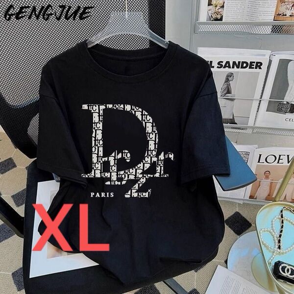 Tシャツ 半袖Tシャツ 黒 XL