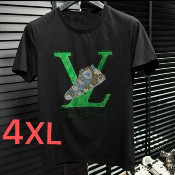 Tシャツ 半袖 黒 4XL