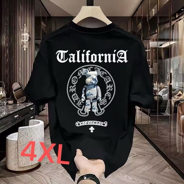 Tシャツ 半袖 黒 4XL