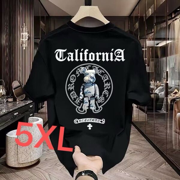 Tシャツ 半袖 黒 5XL