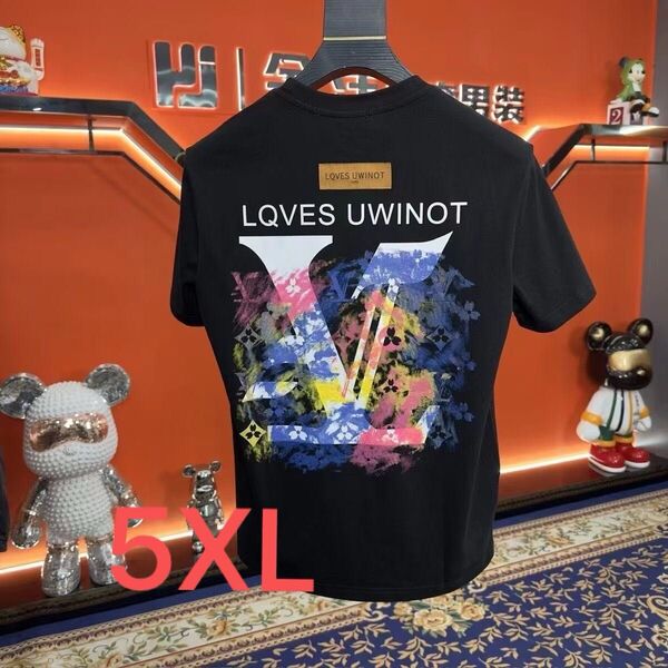 Tシャツ 半袖 黒 5XL
