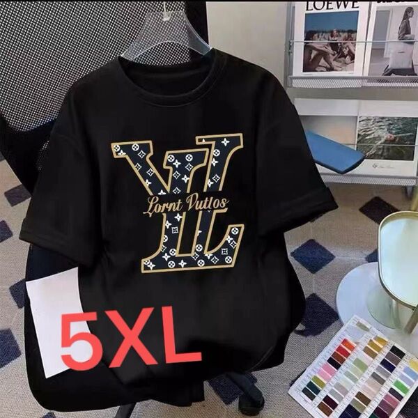 Tシャツ 半袖 黒 5XL