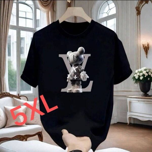 Tシャツ 半袖 黒 5XL